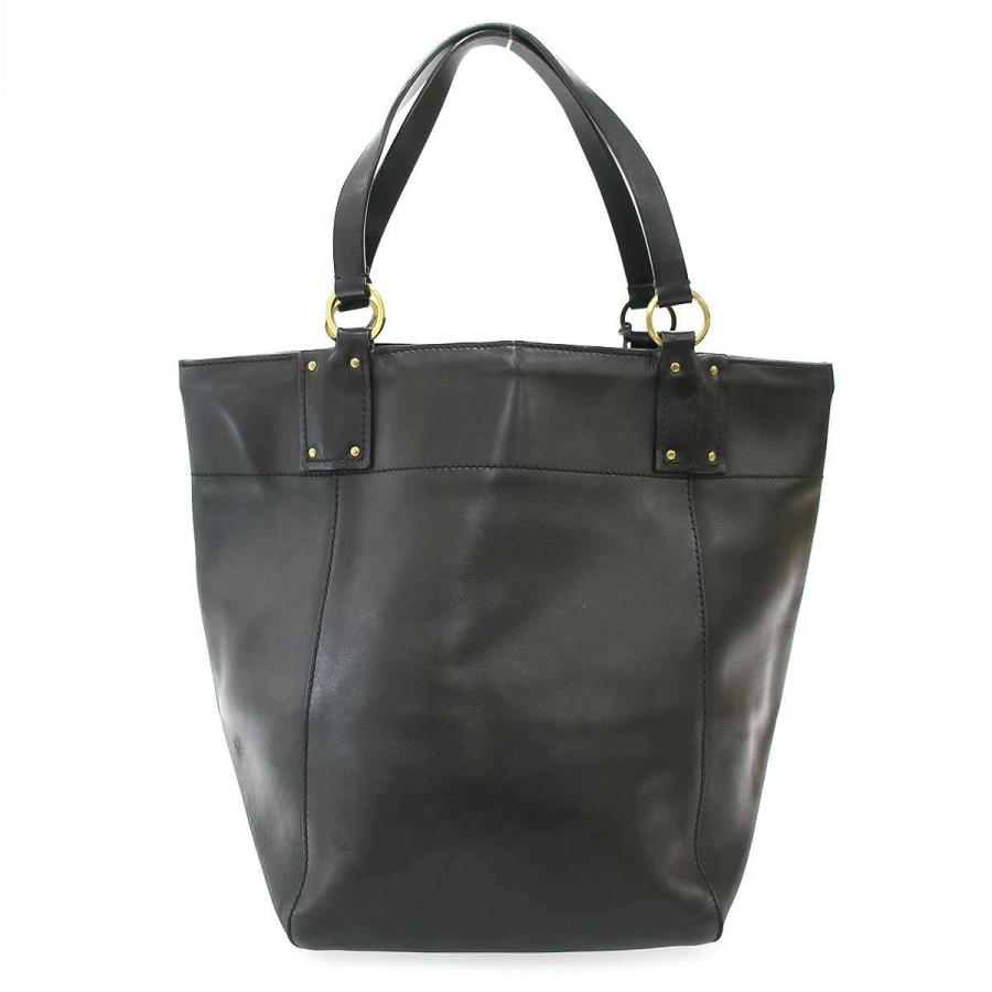 GUCCI（グッチ） ポーチ付き レザートートバッグ 94885 ブラック