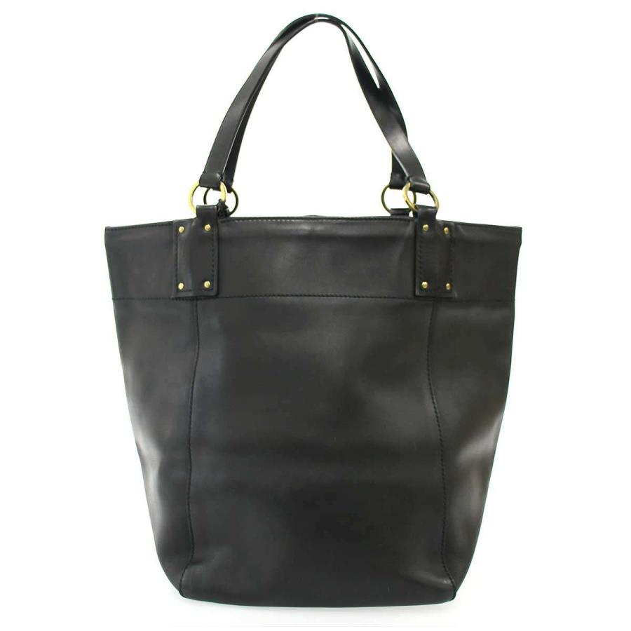 GUCCI（グッチ） ポーチ付き レザートートバッグ 94885 ブラック 