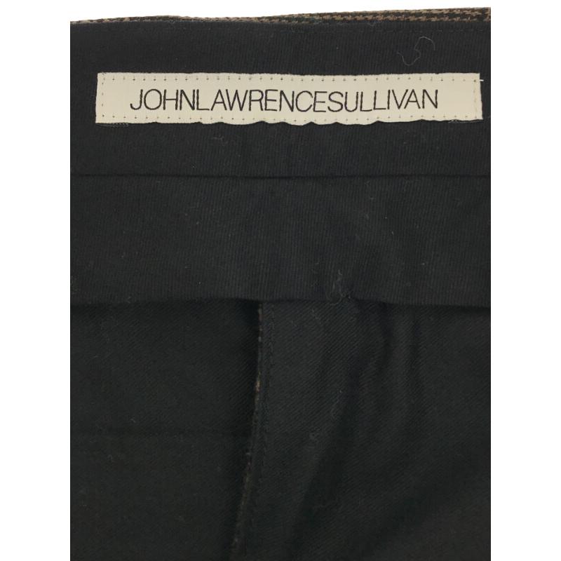 JOHN LAWRENCE SULLIVAN ジョン ローレンス サリバン 23AW チェック柄 ウールワイドルーズスラックスパンツ 2D013-0117-09 ブラウン M IT9JAW5QSQYK｜modescape｜03