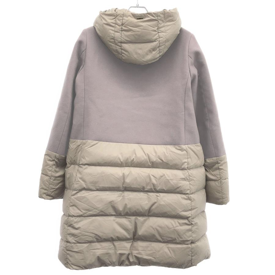 HERNO（ヘルノ） ウール切替ダウンコート PI848D-39601-2600 パープル 
