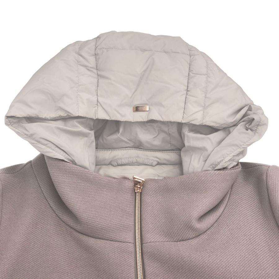 HERNO（ヘルノ） ウール切替ダウンコート PI848D-39601-2600 パープル