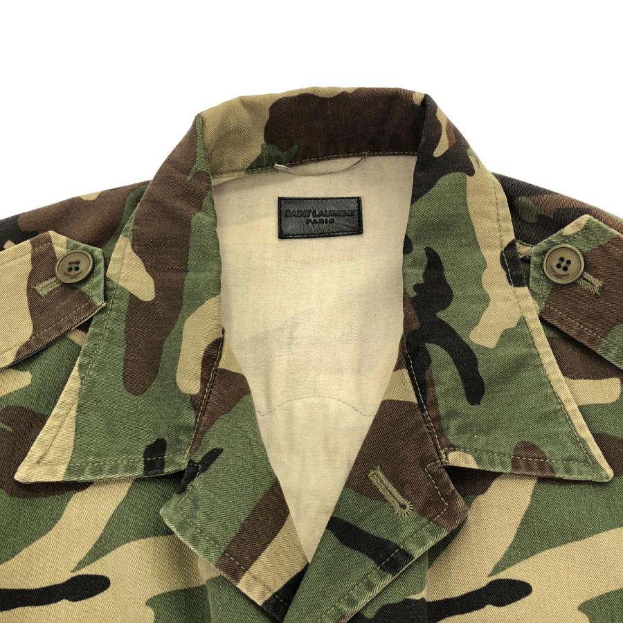 SAINT LAURENT PARIS サンローラン パリ 17SS LOVEパッチ ミリタリー