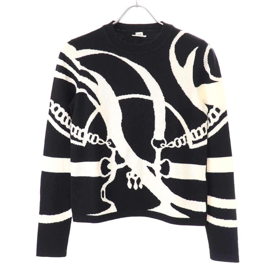美品 22aw HERMES ウール カシミヤ ニット セーター 朝の散歩 38 美品 22aw HERMES ウール カシミヤ ニット セーター 朝の散歩 38