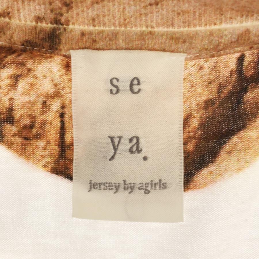 Seya セヤ 24SS LOOSE T-SHIRT PRINTED フォトプリントルーズTシャツ  オアシス 2 seya. Seya セヤ 24SS LOOSE T-SHIRT PRINTED フォトプリントルーズT