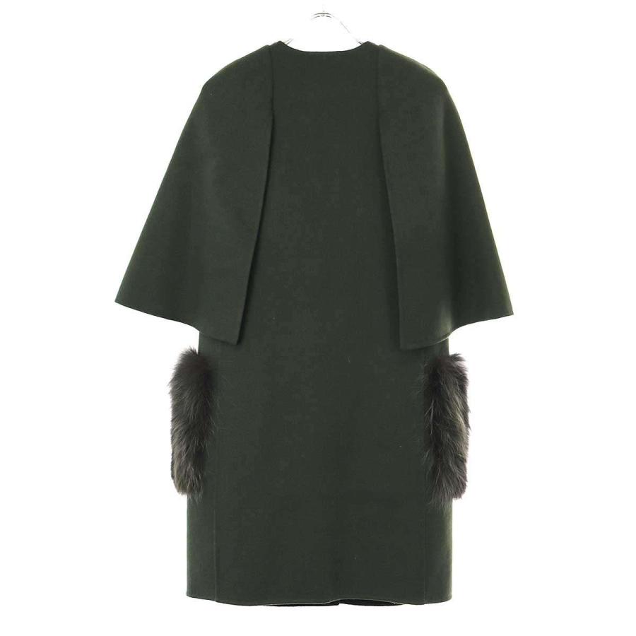 FENDI フェンディ 18AW フォックスファーポケットケープコート FENDI フェンディ 18AW フォックスファーポケットケープコート