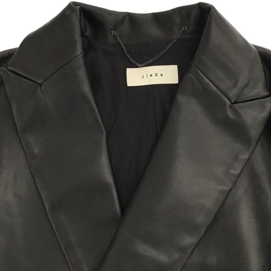 JieDa（ジエダ） 21AW FAKE LEATHER DOUBLE TAILORED JACKET フェイク