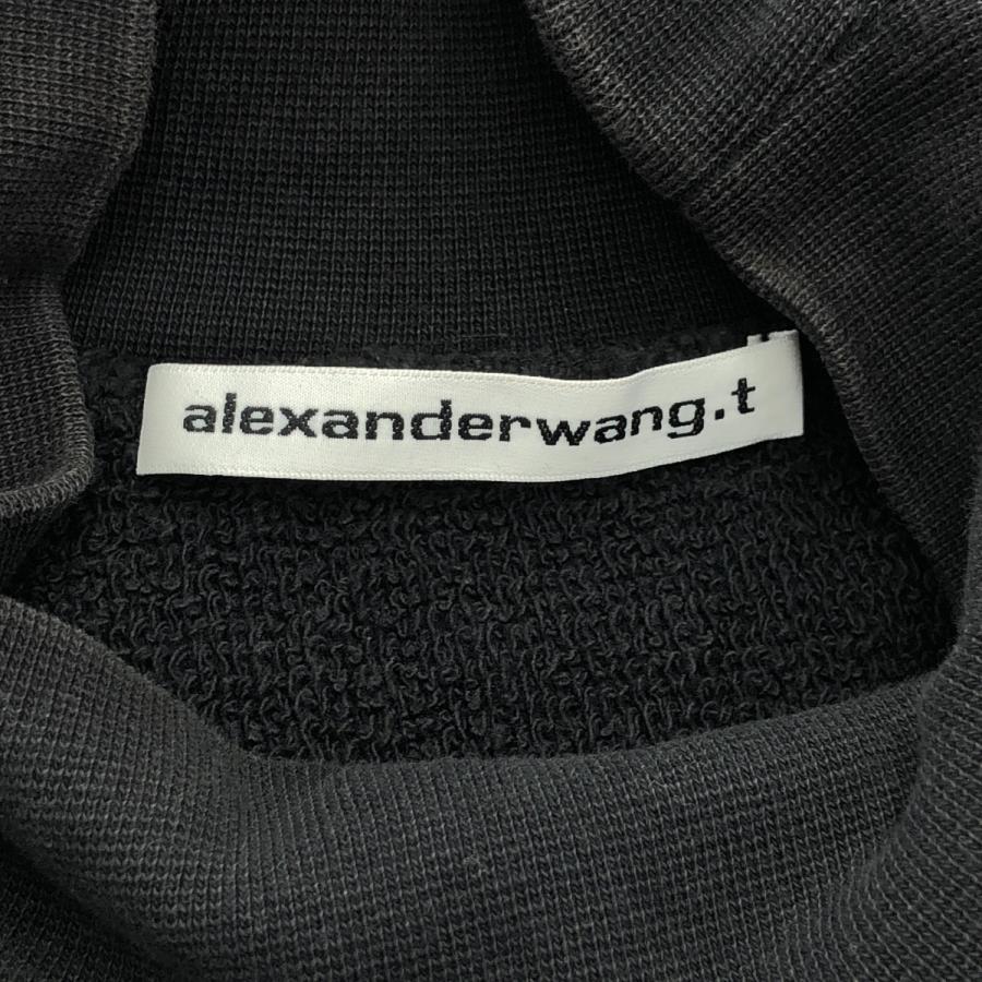 ALEXANDER WANG.T アレキサンダーワン. ティー ハイネッククロップドスウェットプルオーバー 4CC1241442 ブラック系 XS alexanderwang（アレキサンダー・ワン） ALEXANDER WANG.T