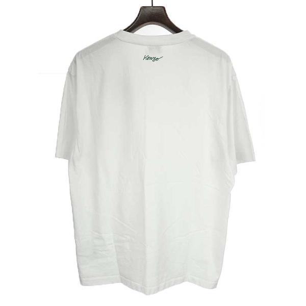 KENZO ケンゾー By NIGO 22SS ポピーポケットプリントオーバーサイズTシャツ ホワイト サイズ:M メンズ【中古】 ITA3JCIPS81K｜modescape｜02