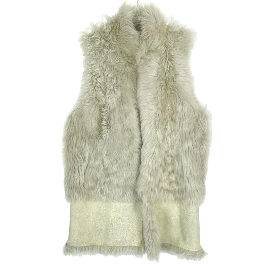 Karl Donoghue（カールドノヒュー） ラムムートンベスト ライトグレー