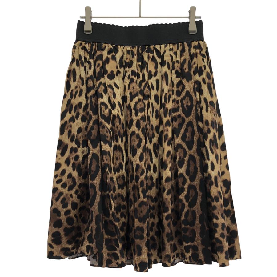 DOLCE&GABBANA（ドルチェ & ガッバーナ） レオパードギャザースカート 