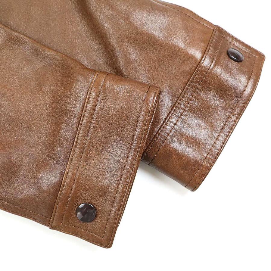 CELINE セリーヌ 23AW ラムスキン ワックスウエスタンブルゾン CELINE セリーヌ 23AW ラムスキン ワックスウエスタンブルゾン