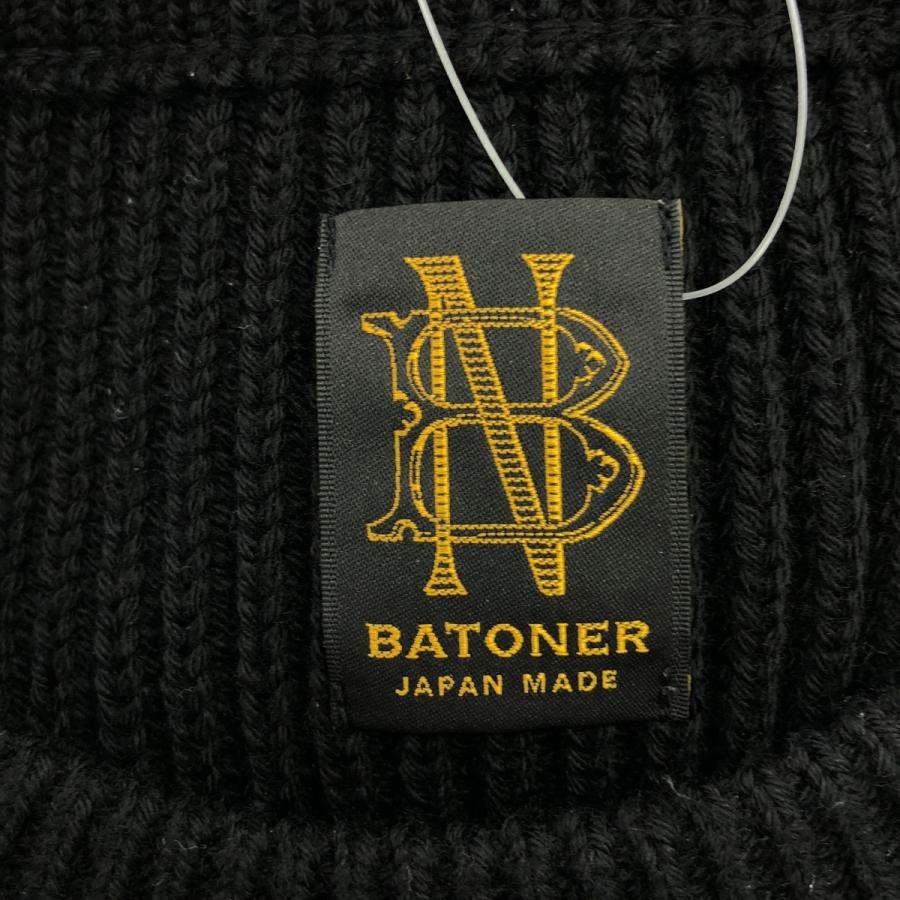 BATONER（バトナー） 23AW SOLID WOOL RIB CREW NECK リブクルーネック