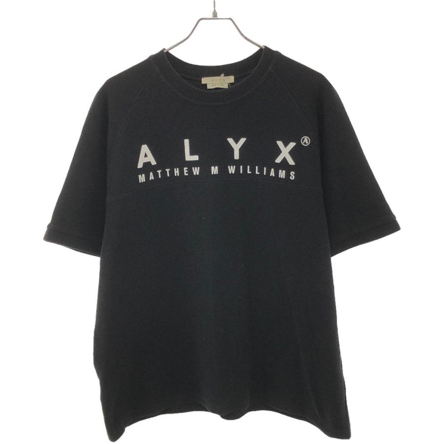1017 ALYX 9SM アリクス サーマルフットボールロゴTシャツ ブラック XL 