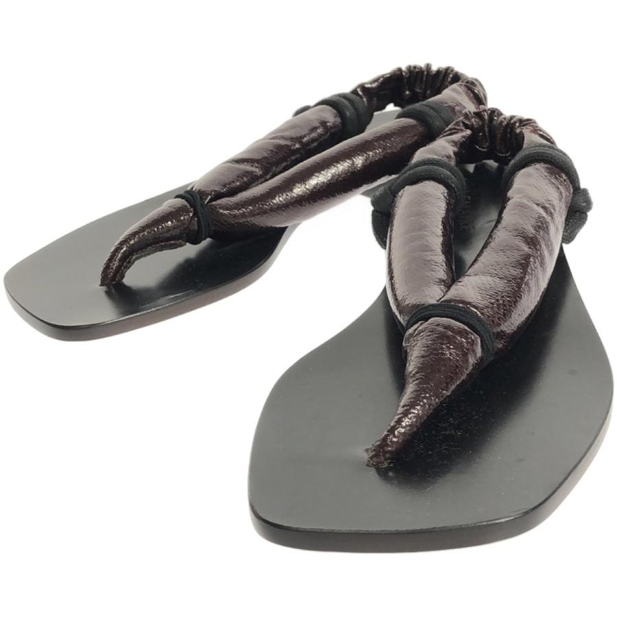 LEMAIRE（ルメール） Cloth Sandals レザーサンダル ブラック