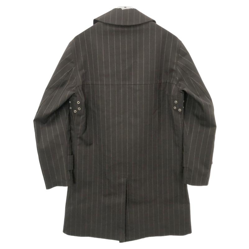 MACKINTOSH マッキントッシュ ウールストライプゴム引きダブルコート 