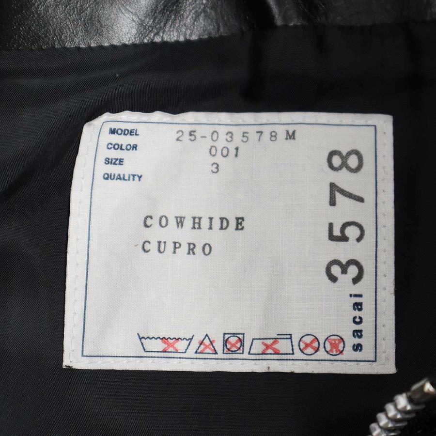 sacai（サカイ） 25SS Leather Jacket レザージャケット 25-03578M