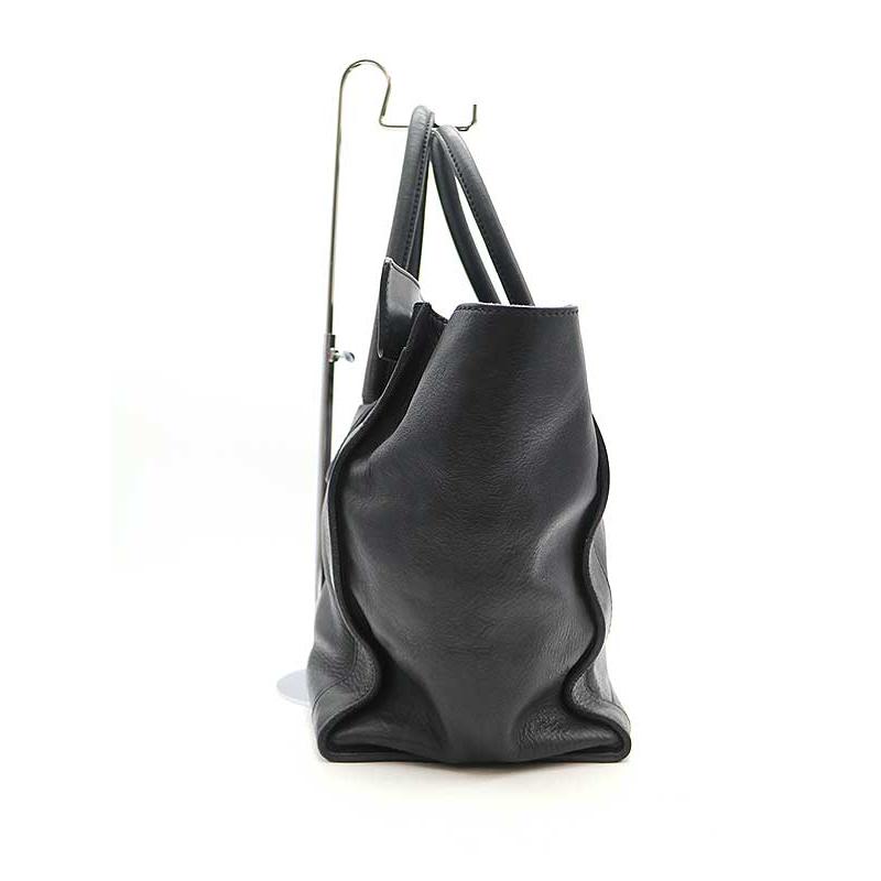CELINE セリーヌ ラゲージ ミニ レザートートバッグ ブラック F CELINE セリーヌ ラゲージ ミニ レザートートバッグ ブラック F