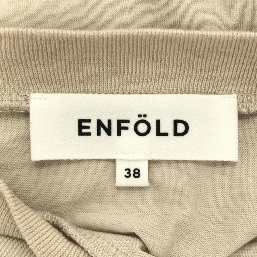 ENFOLD（エンフォルド） シルケット天竺フレアヘムTシャツ 300DS380