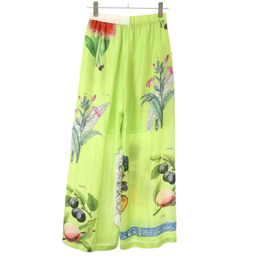 【美品】CABaN シルク パネルボタニカルワイドパンツ CABaN（キャバン） 21SS シルクパネルボタニカルワイドパンツ 39-04-11