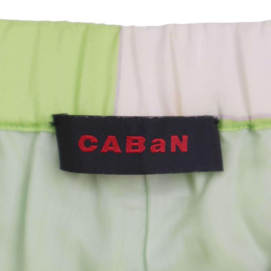 CABaN（キャバン） 21SS シルクパネルボタニカルワイドパンツ 39-04-11