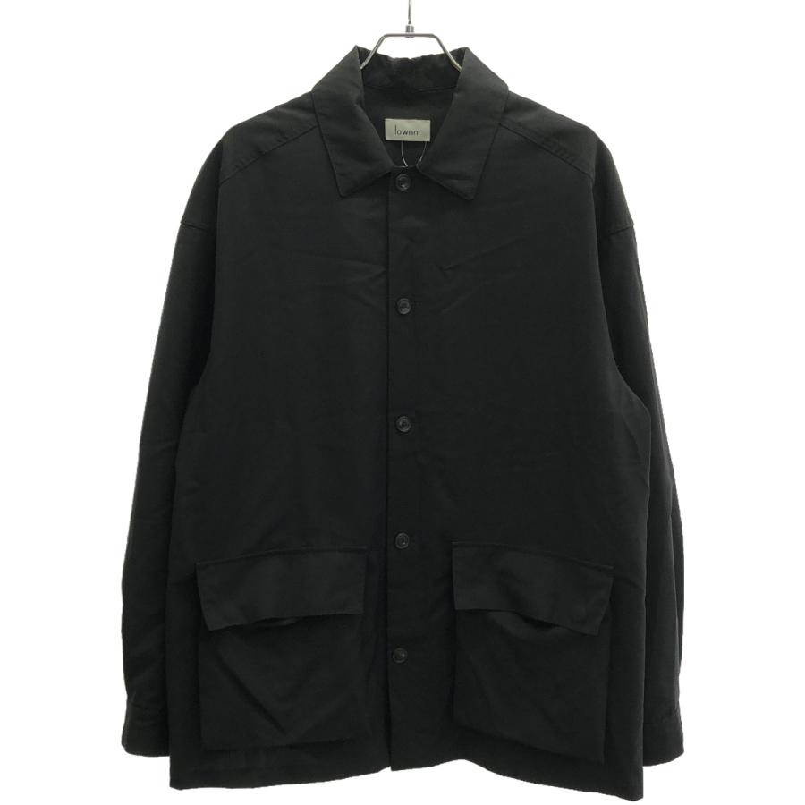 lownn（ローン） ロウン ウールモヘアシャツ ジャケット ブラック 46 