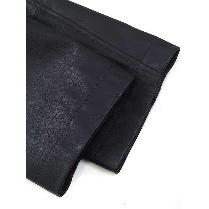 dunhill（ダンヒル） ラムスキンレザーコート ネイビー S ITALGBKA47PG