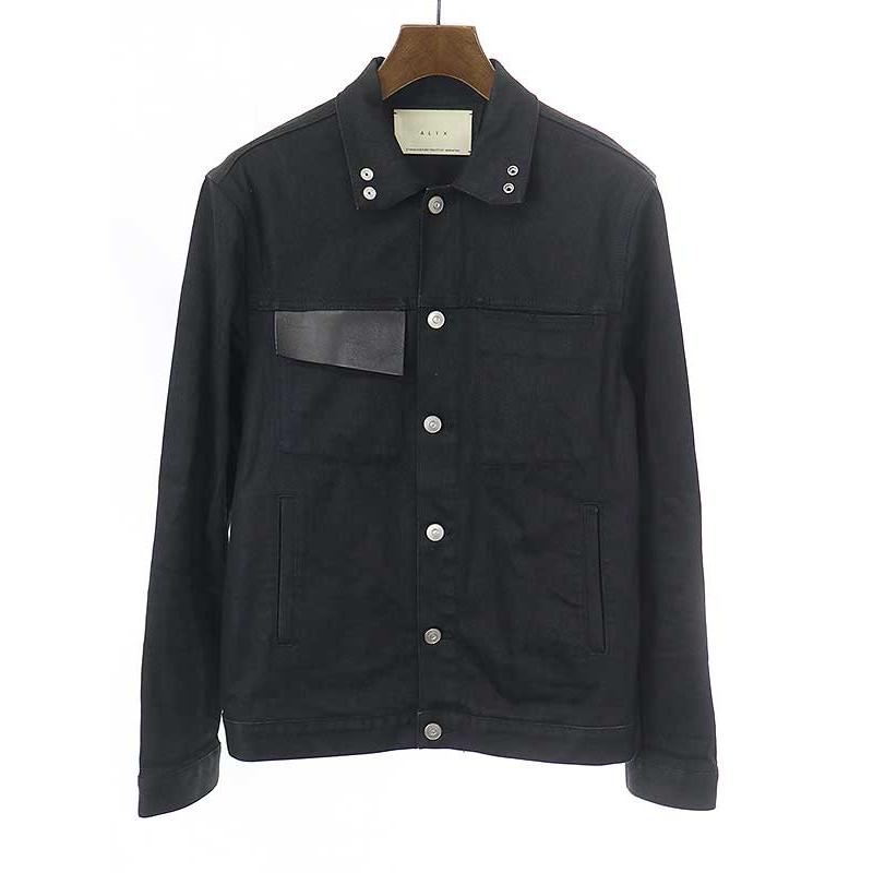 1017 ALYX 9SM アリクス BLACK DENIM JACKET バックプリントデニム 
