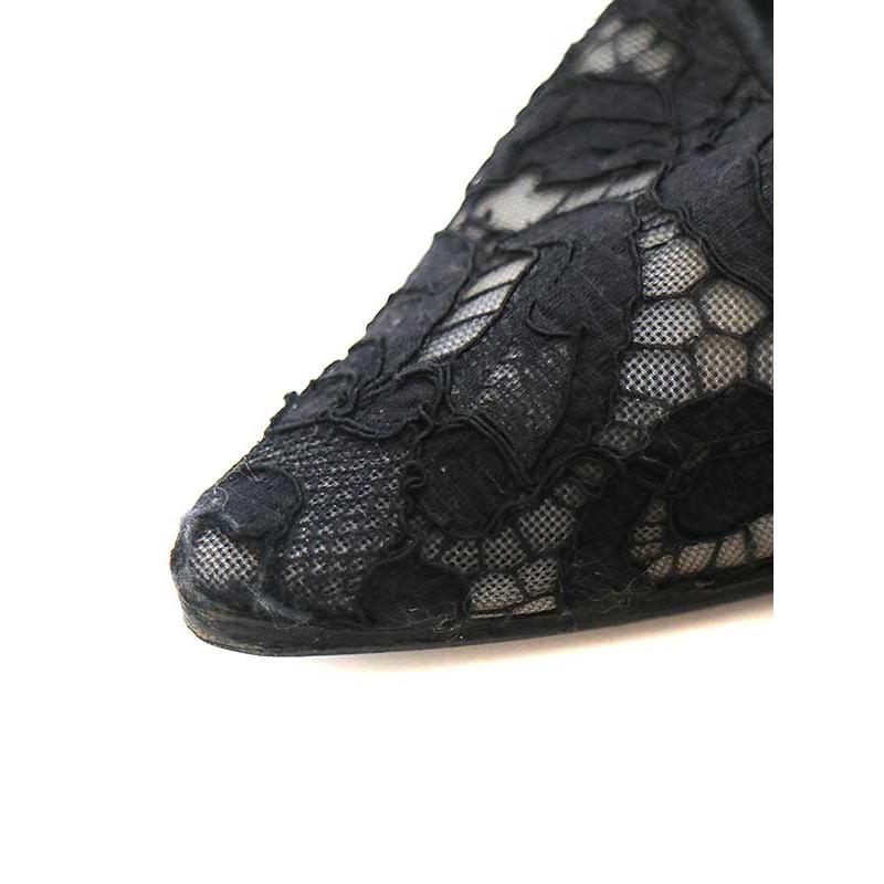 MANOLO BLAHNIK マノロブラニク レース パンプス 未使用 38 MANOLO BLAHNIK マノロブラニク レースパンプス ブラック 38 1/2
