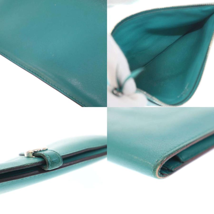 アソリユ 様】HERMES エルメス ドゴンGM スイフト 長財布 ブルー