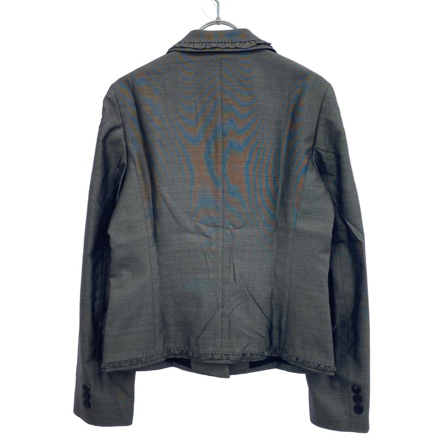 LANVIN COLLECTION ランバン コレクション フリルパイピングシルク