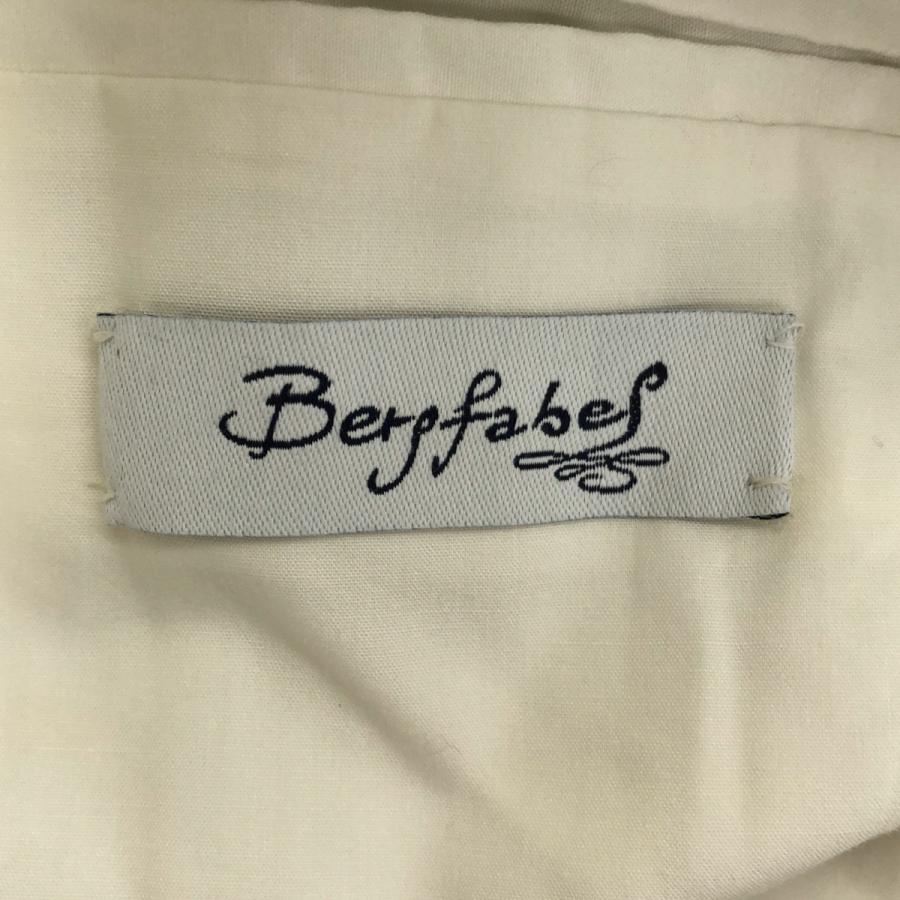 Bergfabel バーグファベル MOON COAT コットンリネンストライプチェスターコート BFmC51a818 ホワイト S BERGFABEL（バーグファベル） MOON COAT コットンリネンストライプ