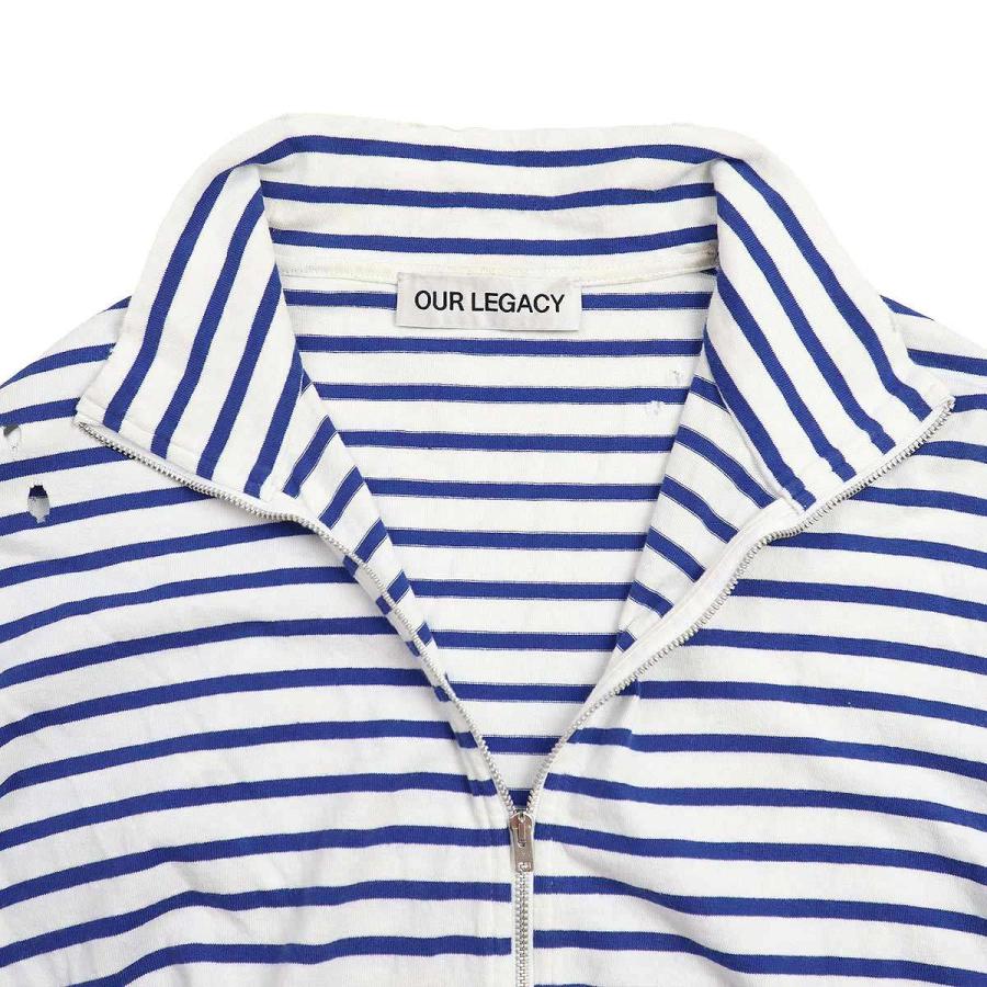トップス ourlegacy Our Legacy（アワーレガシー） 25SS SHRUNKEN FULLZIP POLO ダメージ