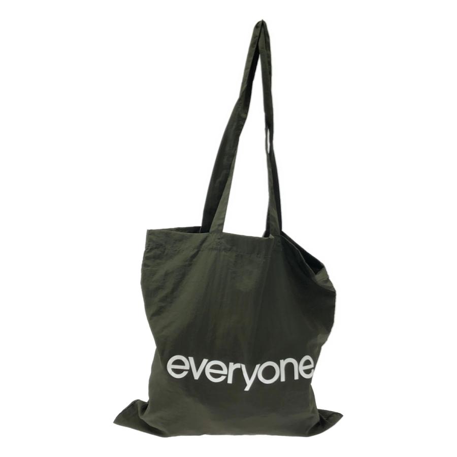 everyone nylon logo 安い tote bag (OLIVE) everyone nylon logo tote