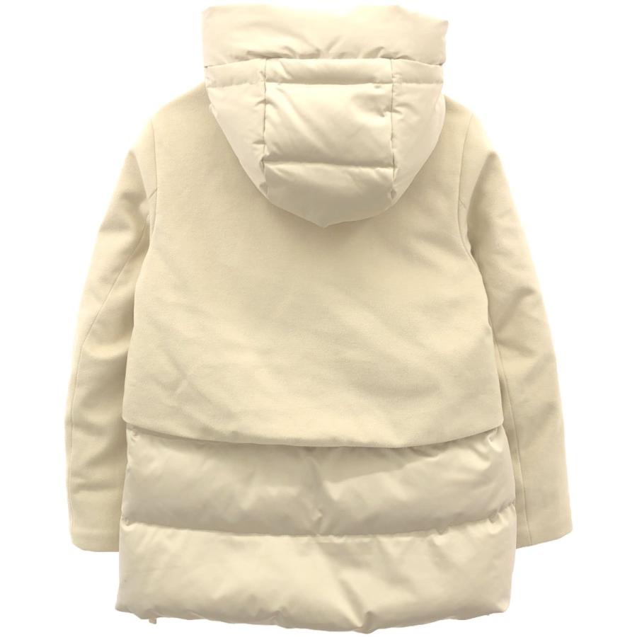 DUNO - DUNO デュノ JULIA PRATO MEST レイヤードデザインフーデッドダウンジャケット 554J ベージュ系 44 DUNO デュノ JULIA PRATO MEST レイヤードデザインフーデッド