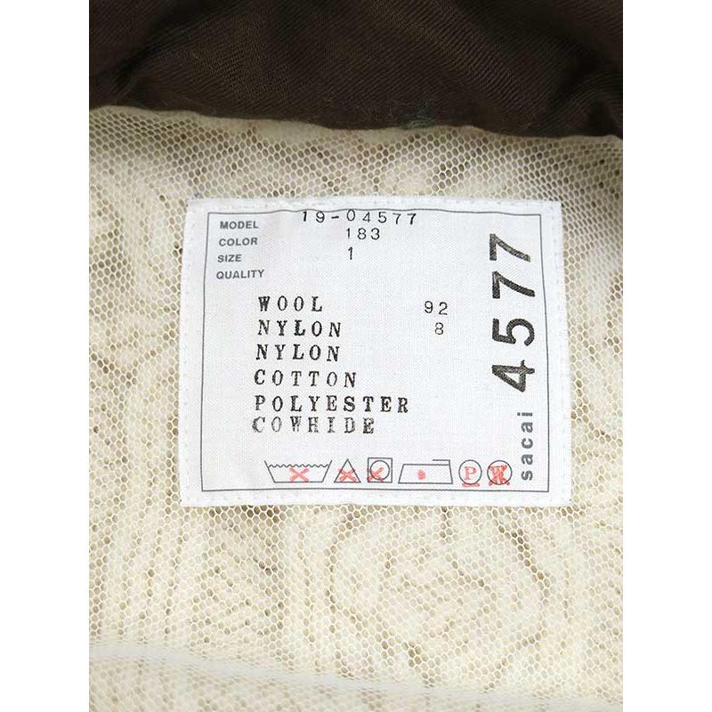 sacai サカイ 19AW CABLE KNIT×MA-1 ドッキングニットブルゾン sacai サカイ 19AW CABLE KNIT×MA-1 ドッキングニットブルゾン
