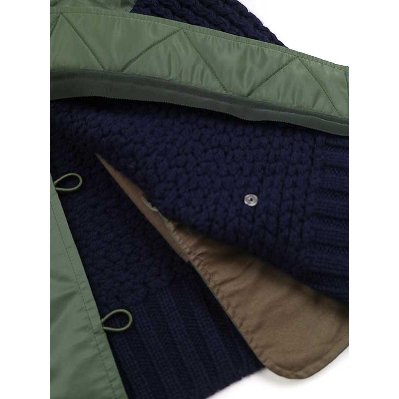 sacai サカイ 19AW CABLE KNIT×MA-1 ドッキングニットブルゾン sacai サカイ 19AW CABLE KNIT×MA-1 ドッキングニットブルゾン