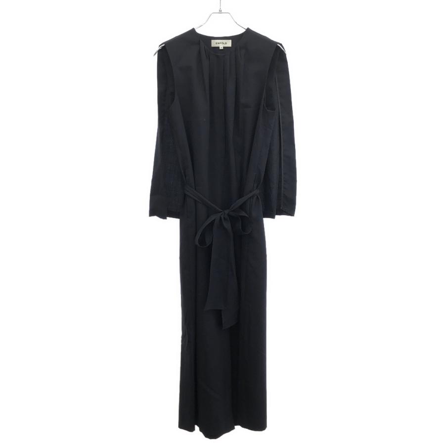 ENFOLD エンフォルド サマーウールノースリーブオールインワン  