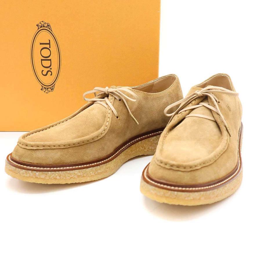 TOD'S（トッズ） TOD'S クレープソール スエードレザーブーツ ベージュ
