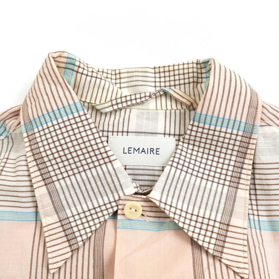 LEMAIRE ルメール チェックショートスリーブオープンカラー LEMAIRE ルメール チェックショートスリーブオープンカラー
