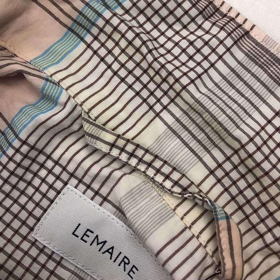 LEMAIRE ルメール チェックショートスリーブオープンカラー LEMAIRE ルメール チェックショートスリーブオープンカラー