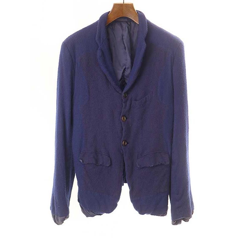 1994AW】コムデギャルソンオムプリュス 縮絨期 ノーカラーコート