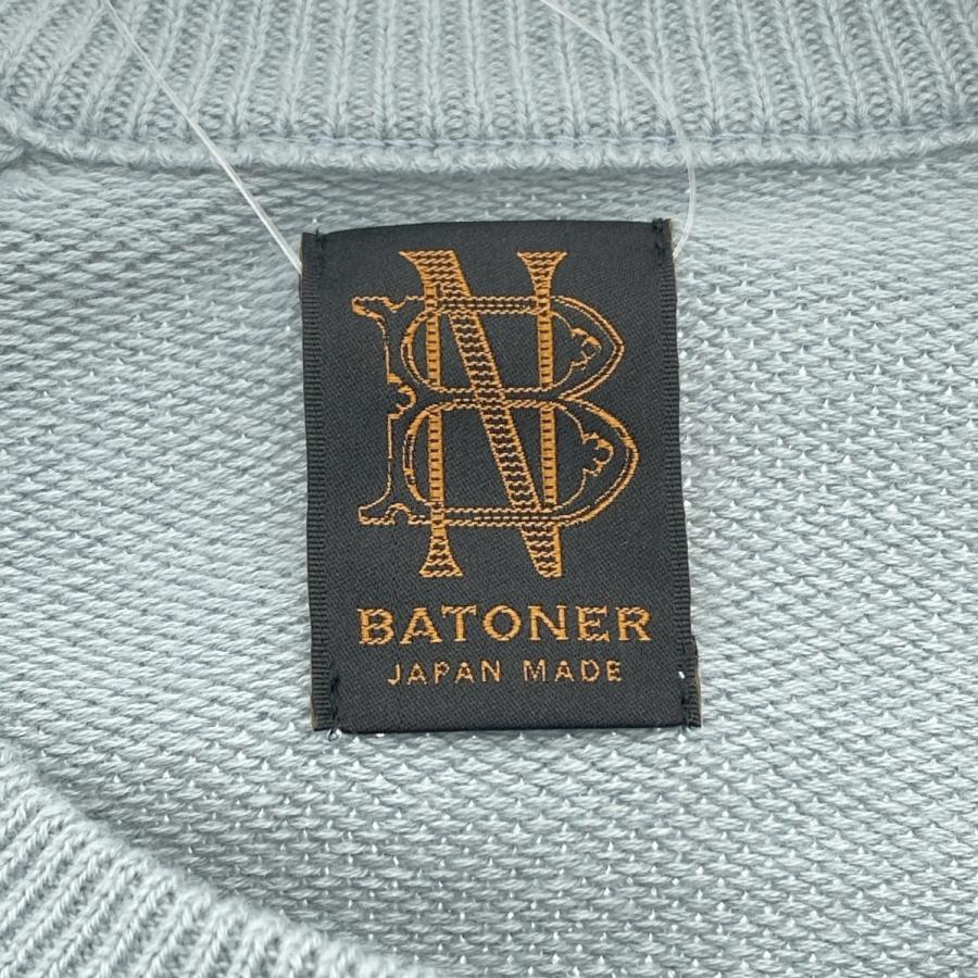BATONER（バトナー） 21SS ラグランコットンニットセーター BN-21SM 