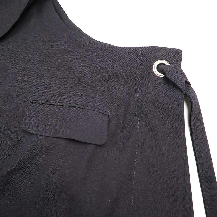 Ujoh ウジョー 25SS Side Eyelet Vest ノースリーブジャケット ベスト U742-V02-901 ネイビー 2 oeillet（ウイエ） Ujoh ウジョー 25SS Side Eyelet Vest ノースリーブ