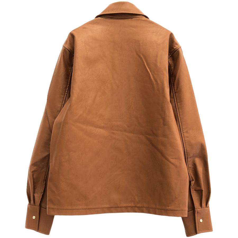 Sefr（セファ） MATSY JACKET ビーガンレザージャケット ブラウン M