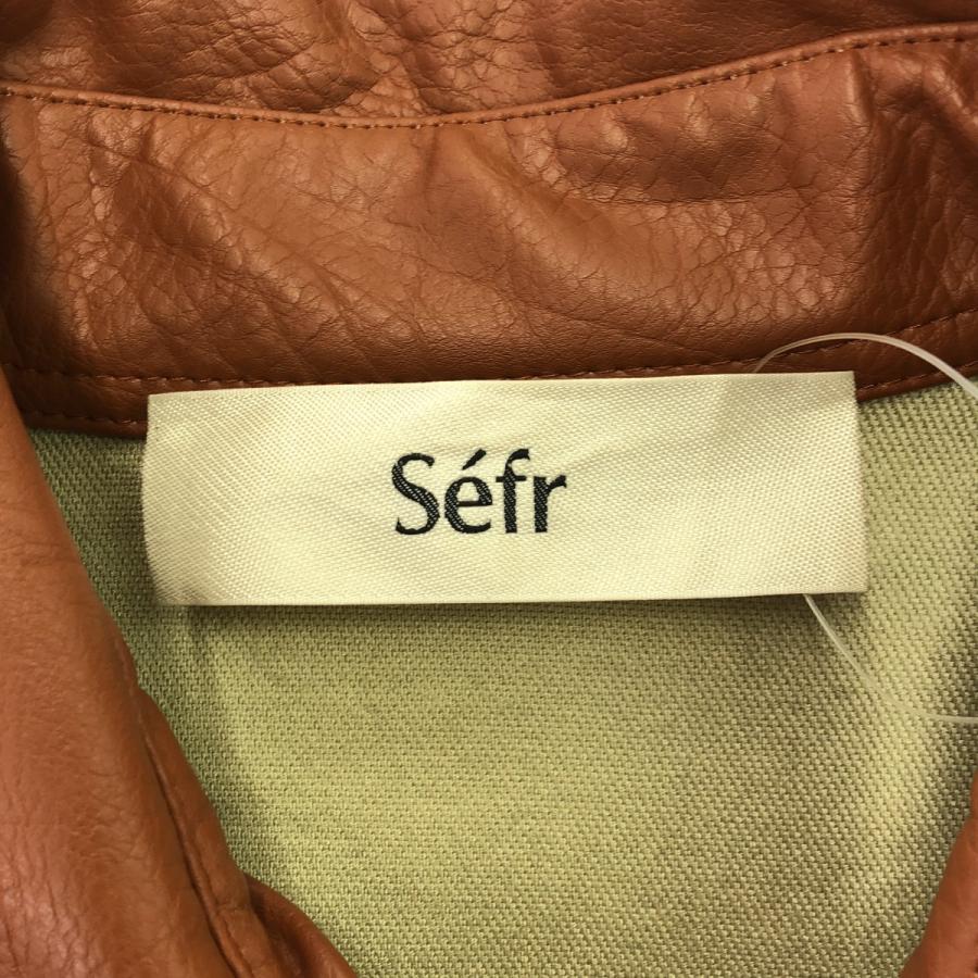 Sefr（セファ） MATSY JACKET ビーガンレザージャケット ブラウン M