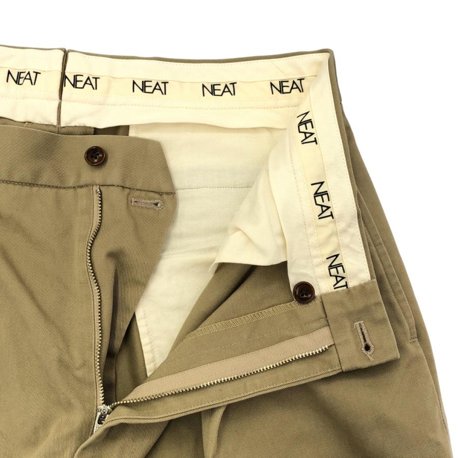 NEAT ニート　ベージュ 2タック チノパン　秋冬 NEAT（ニート） コットン2タックパンツ ベージュ 48 ITBEROW875T4