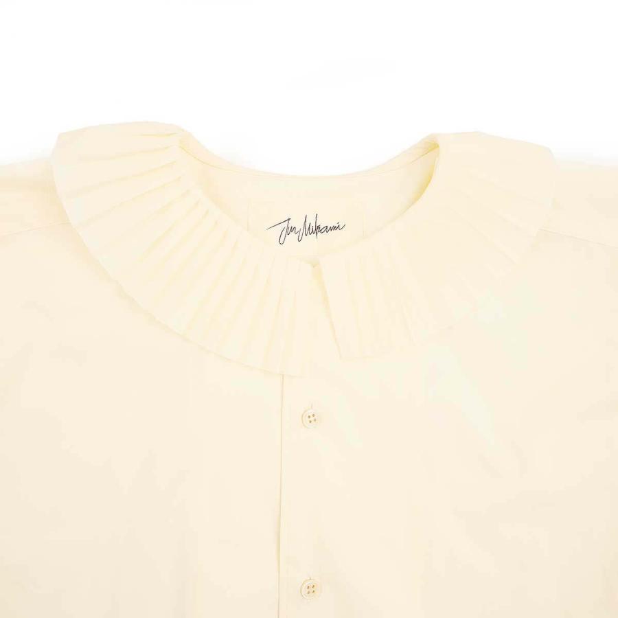 JUN MIKAMI ジュンミカミ 23SS PLEATS COLLAR SHIRT プリーツ