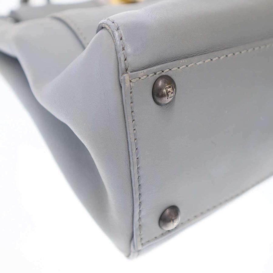 FENDI フェンディ Peekaboo Bag ピーカブー ミディアム 2WAYレザーショルダーバッグ 8BN226 ブルー - PEEKABOO FENDI フェンディ Peekaboo Bag ピーカブー ミディアム 2WAY