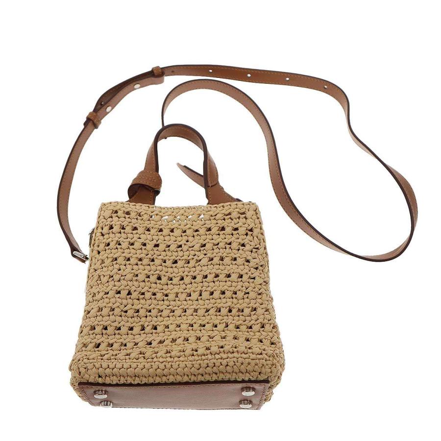 TOD'S（トッズ） TOD'S FLORIDA DOUBLE MICRO Tタイムレス ラフィア