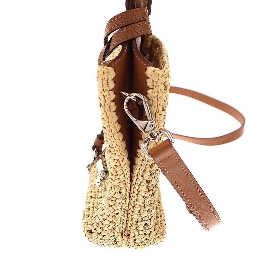 TOD'S（トッズ） TOD'S FLORIDA DOUBLE MICRO Tタイムレス ラフィア